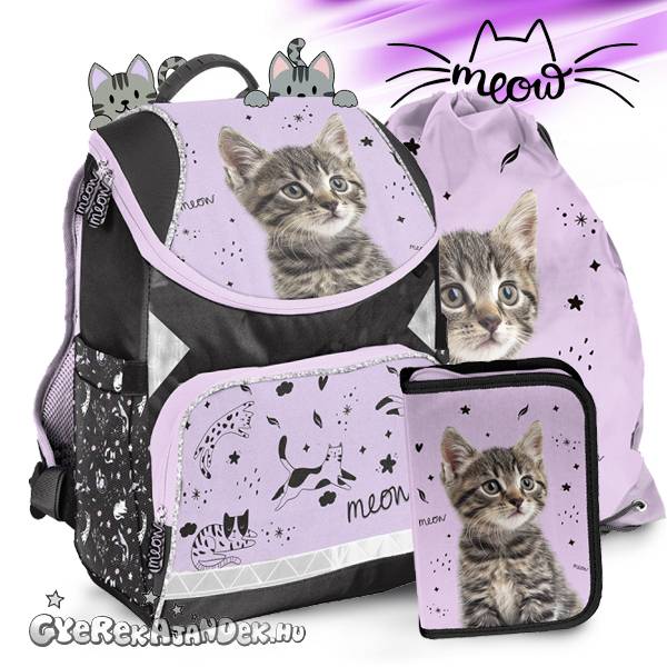 Paso cicás anatómiai iskolatáska SZETT – Meow