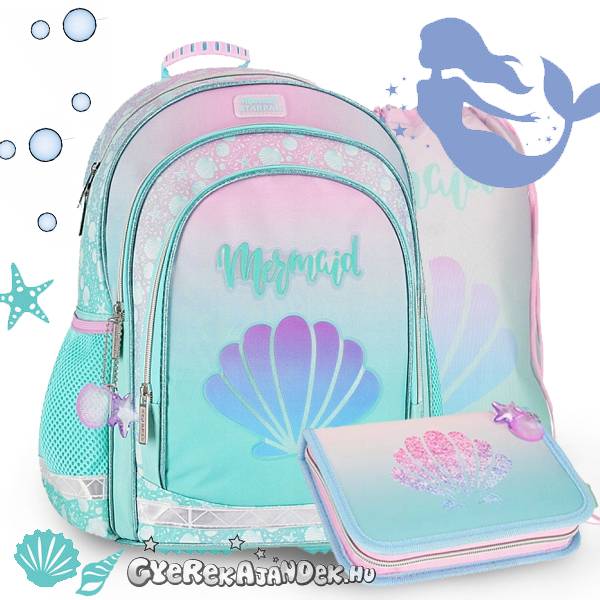 Starpak iskolatáska hátizsák SZETT – Pastel Shell
