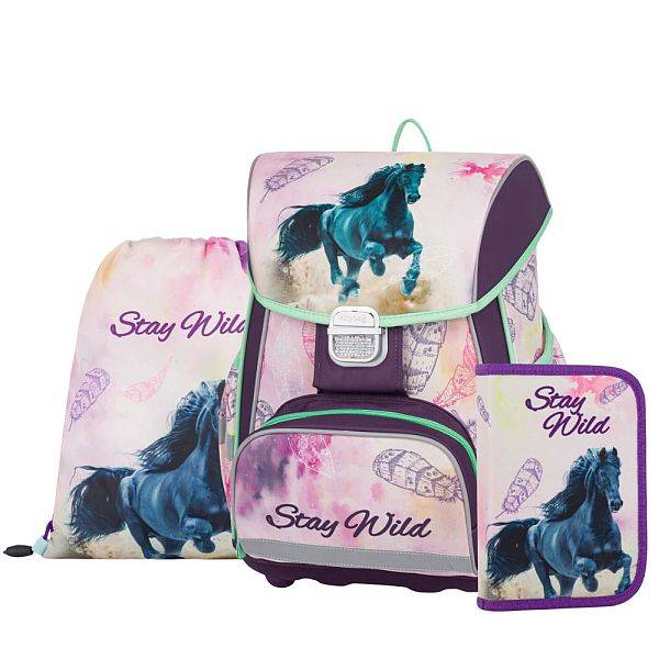 Oxybag Premium One lovas iskolatáska szett – Stay Wild