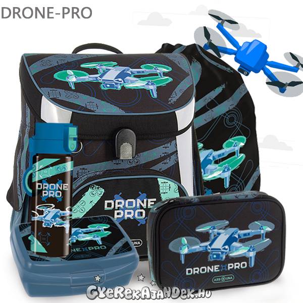 Ars Una iskolatáska mágneszáras SZETT 5 részes – Drone Pro