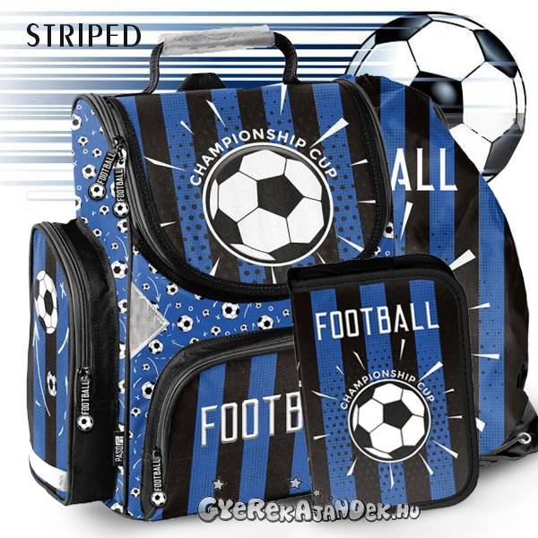 Paso focis ergonomikus iskolatáska SZETT – Striped