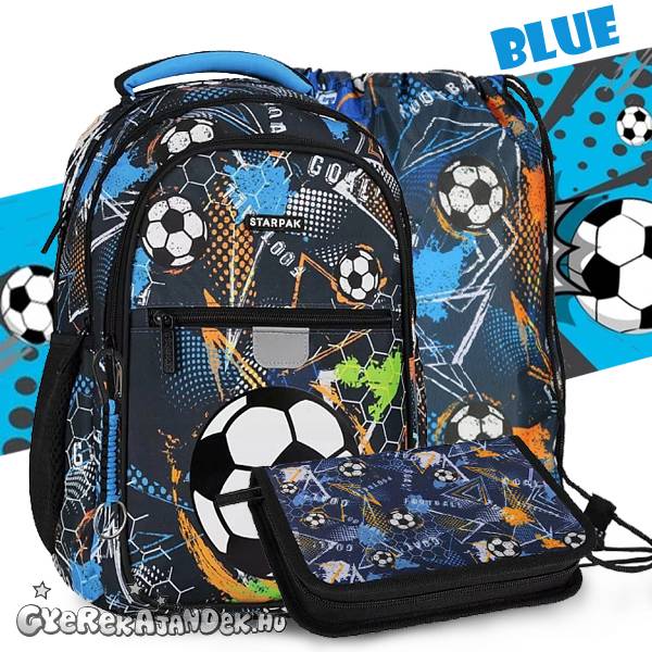 Starpak focis iskolatáska hátizsák SZETT – Blue