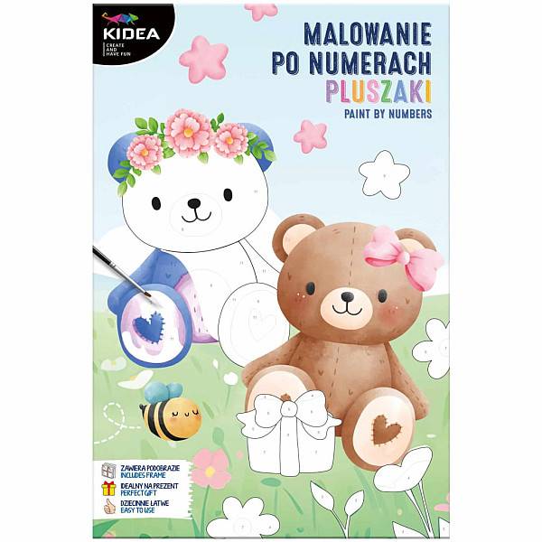 Kidea szám szerinti kifestő - maci