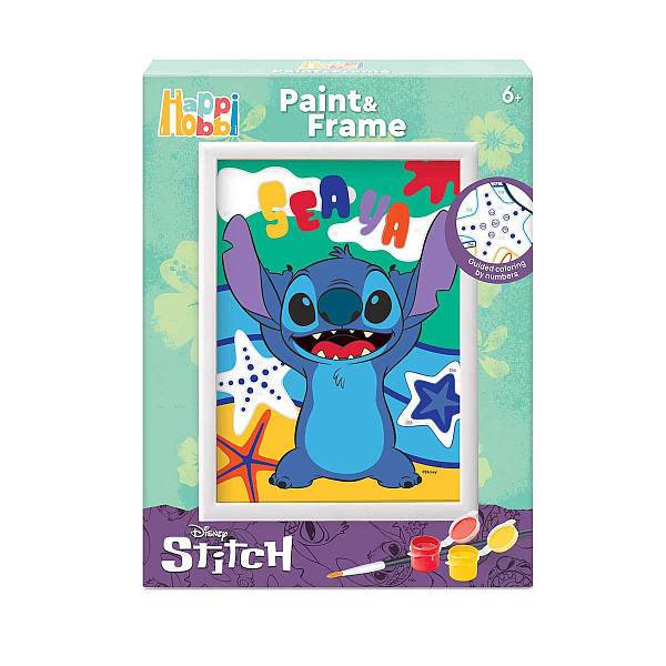 Stitch számozott kifestő kerettel
