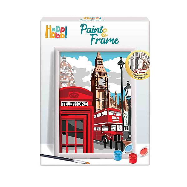 Számozott kifestő kerettel - London