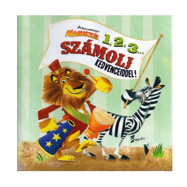 Madagaszkár - 1, 2, 3... - Számolj kedvenceiddel! - foglalkoztató füzet