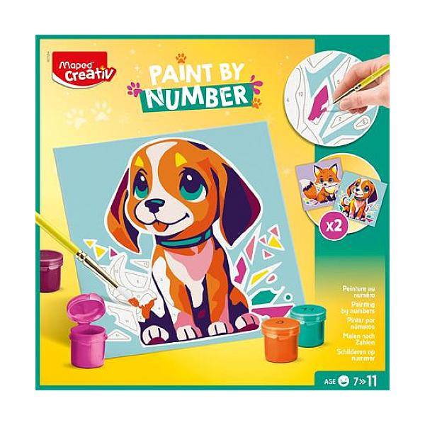 Maped Creativ számfestő készlet - Kutya és róka