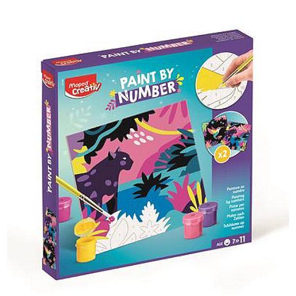 Maped Creativ számfestő készlet - Leopárd és madár