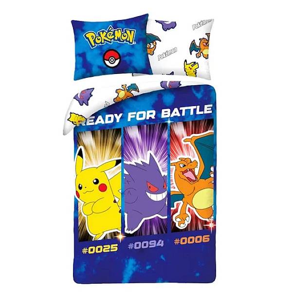 Pokemon ágyneműhuzat szett – Ready for Battle