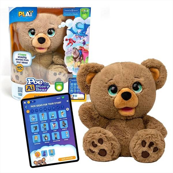 Poe mesélő AI maci – A mesék varázslatos világa egyetlen gombnyomásra!