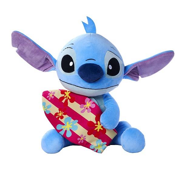 Disney plüss figura 50 cm-es - Stitch szörf deszkával