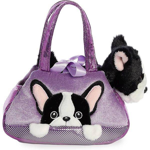 Fancy Pals - Francia bulldog plüss kutya táskában