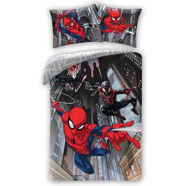 Pókember ágyneműhuzat szett 160×200 cm – Spiderman és Miles Morales