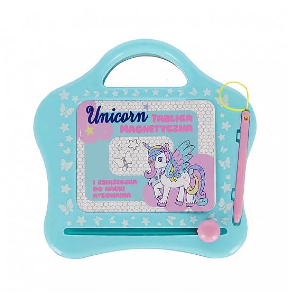Unikornisos mágneses rajztábla és színező