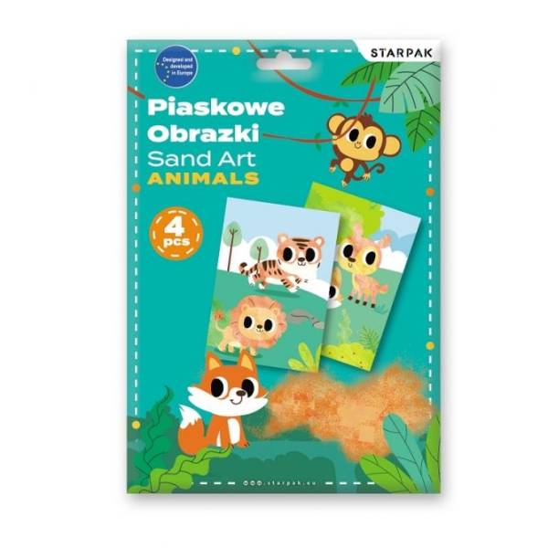 Állatos homokfestő készlet- Starpak