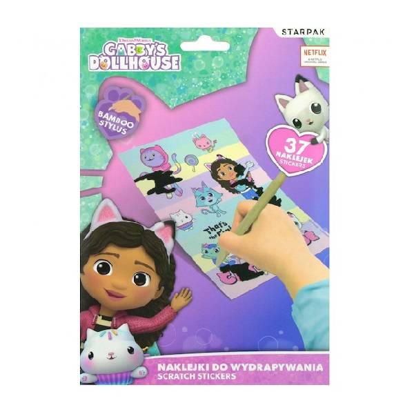 Gabi babaháza képkarcoló matricás szett