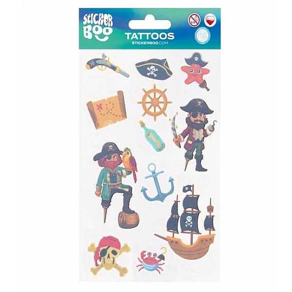 Kalózok tetoválás matrica