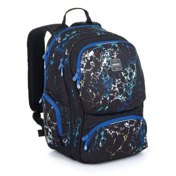 Topgal ergonomikus iskolatáska hátizsák ROTH – Blue Marble