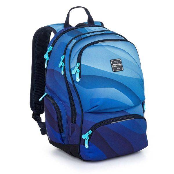 Topgal ergonomikus iskolatáska hátizsák ROTH – Blue Veil