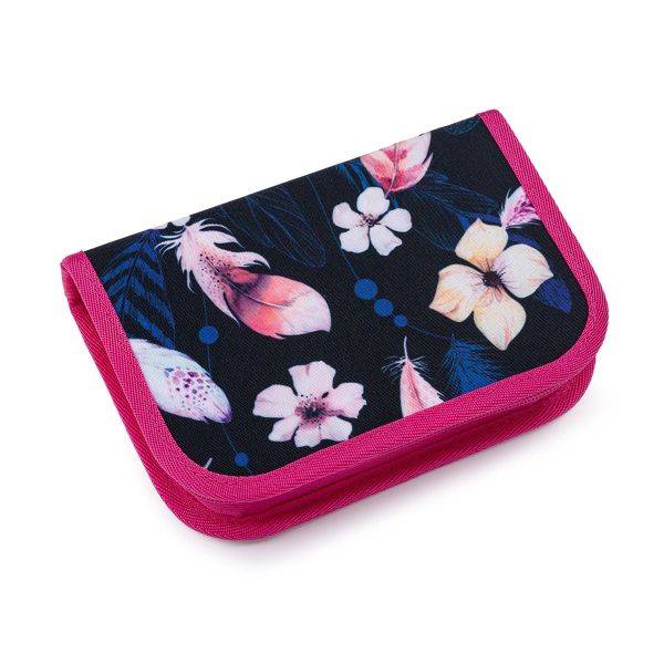 Topgal kihajtható tolltartó – Pink Feathers