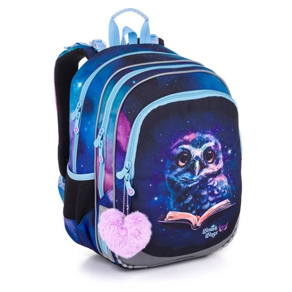 Topgal ergonomikus iskolatáska hátizsák ELLY – Midnight Owl