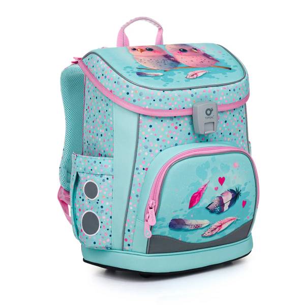 Topgal merevfalú iskolatáska csatos DIDI – Little Birds