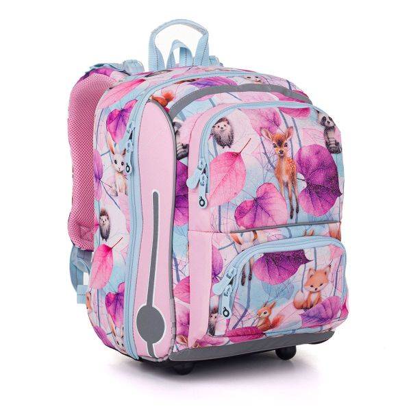 Topgal őzikés ergonomikus iskolatáska hátizsák Bebe – Forest