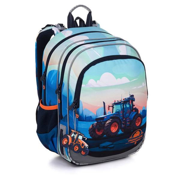 Topgal ergonomikus iskolatáska hátizsák ELLY – Traktor