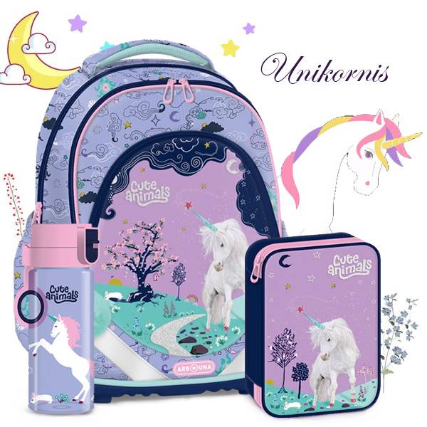 Ars Una anatómiai iskolatáska SZETT Cuki állatok – Unikornis (AU-F1)