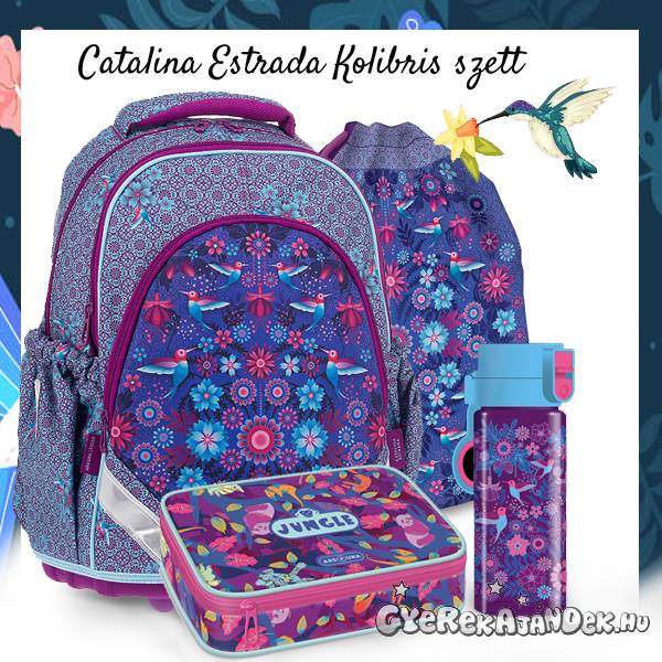 Ars Una Catalina Estrada 4 részes iskolatáska SZETT – Kolibris (AU-F1)
