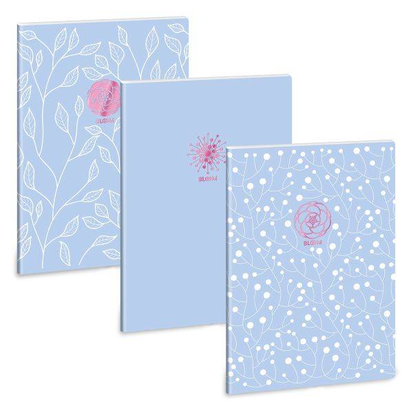 Ars Una vonalas füzet A4 – Soft Touch Skyblue Spring