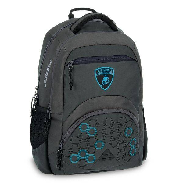 Ars Una anatómiai iskolatáska, hátizsák AU-C2 – Lamborghini Logo – kék