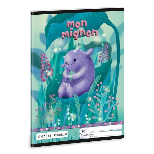 Ars Una A5-ös kockás füzet – Mon Mignon