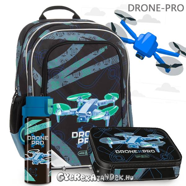 Ars Una ergonomikus iskolatáska, hátizsák SZETT – Drone Pro 1