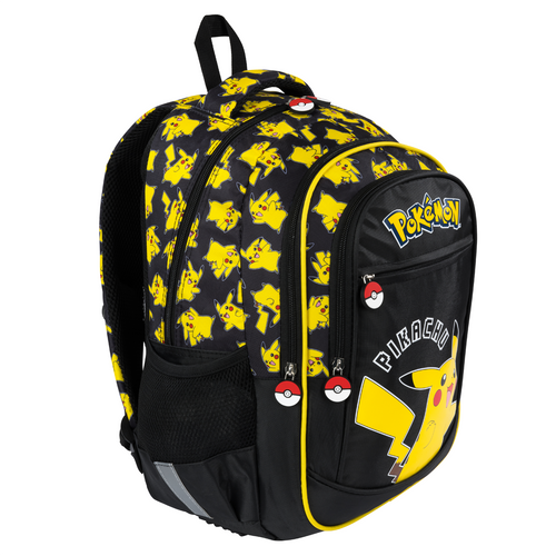 Pokemon ergonomikus iskolatáska, hátizsák - Black