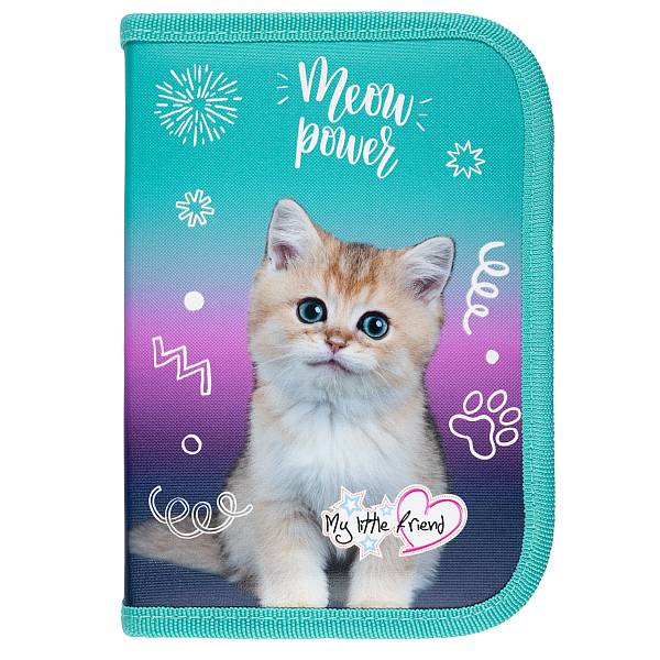 My Little Friend cicás kihajtható tolltartó - Kitty Party