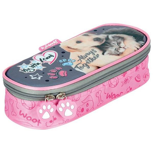 My Little Friend ovális tolltartó - Cat&Dog