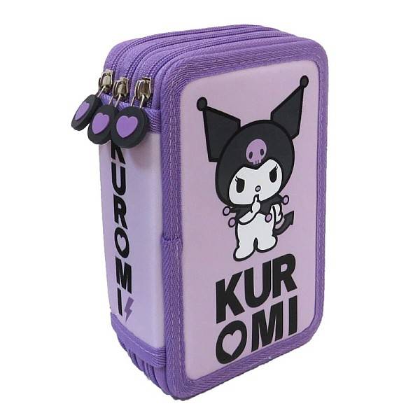 Kuromi 3 emeletes tolltartó, felszerelt - Violet
