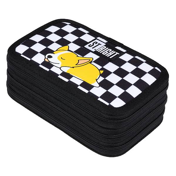 St. Right felszerelt 3 emeletes tolltartó - Sleepy Corgi