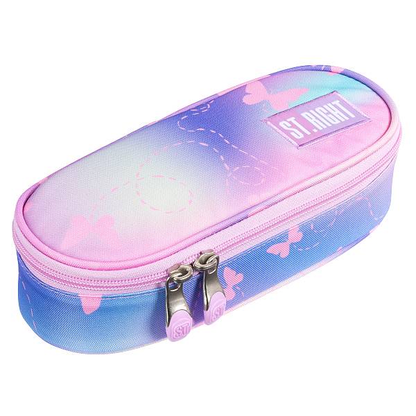 St. Right pillangós ovális tolltartó - Pink ombre