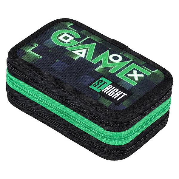 St. Right felszerelt 3 emeletes tolltartó - Green Game