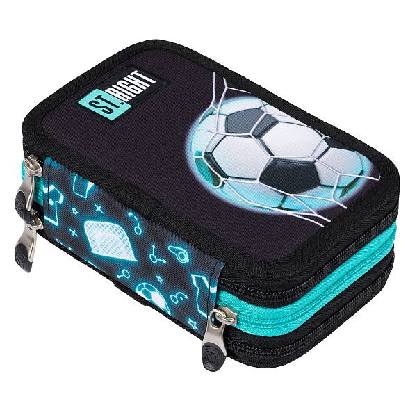 St. Right felszerelt 3 emeletes focis tolltartó - Neon Football