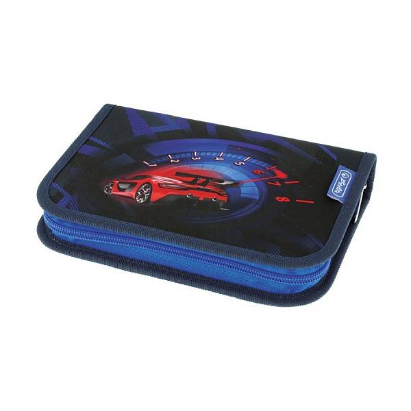 Herlitz versenyautós kihajtható tolltartó felszerelt – High Speed