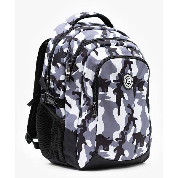 Budmil iskolatáska, hátizsák - Black White