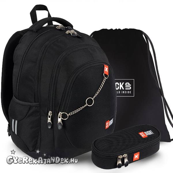 St. Right iskolatáska, hátizsák SZETT 43 cm - X White