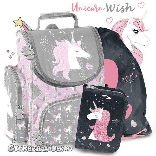 Paso Unikornisos iskolatáska SZETT - WISH 2