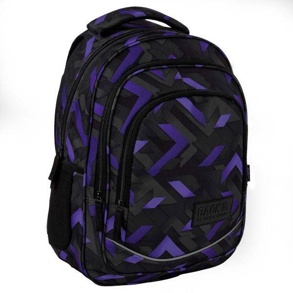 BackUp ergonomikus iskolatáska, hátizsák - Purple Formula