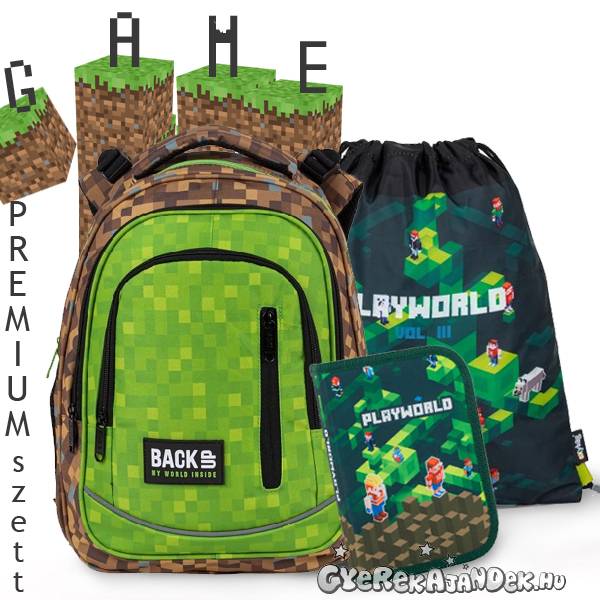 BackUp iskolatáska hátizsák SZETT - Game Premium 2