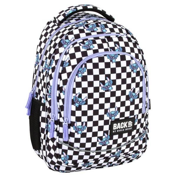 BackUp ergonomikus iskolatáska hátizsák - Purple Bat