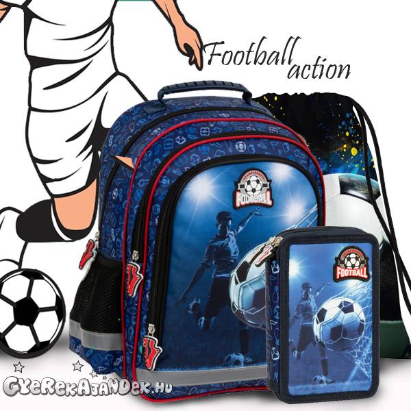 Focis iskolatáska hátizsák SZETT - Action